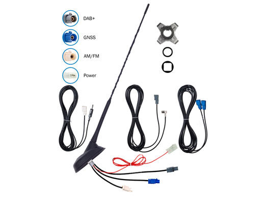 ATTB Kombiflex-Schrägdachantenne DAB+ FM und GNSS