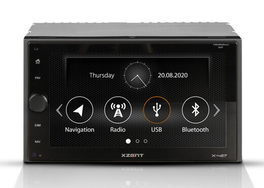 XZENT 2-Din Naviceiver mit DAB+, USB, BT und HDMI