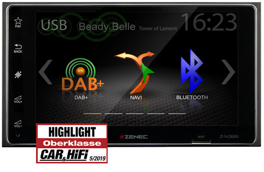 ZENEC Z-N328 2-DIN Infotainer mit DAB+