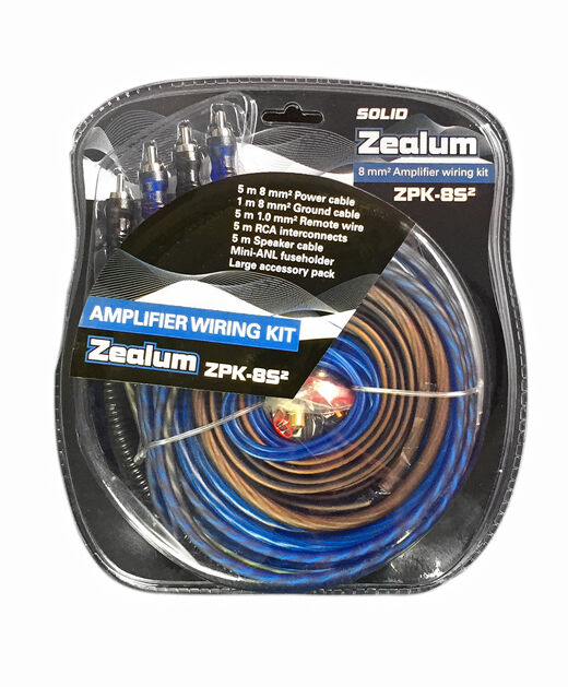 ZEALUM "SOLID" Powerkabelset 8mm2