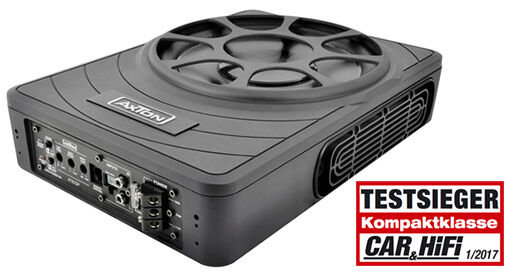 AXTON Flat-Aktivsubwoofer 25 cm mit Passivmembran